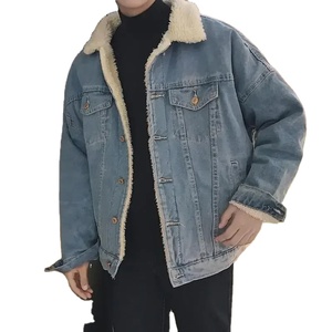 Loose Fit Classic <b>Denim</b> <b>Jacket</b> Men Cotton 2025 New Style Korean Trendy Brand Casual Top Spring Autumn <b>Cropped</b> <b>Jacket</b> Black Blue - Product Image 1