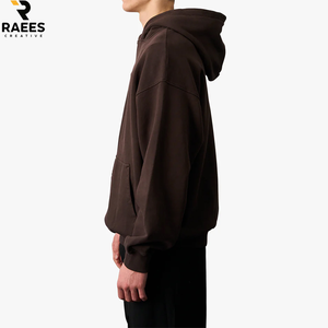 Wholesale OEM Customized Men's Pullover <b>Hoodies</b> <b>Lightweight</b> Design in Solid Color for Winter Plain Dyed <b>Hoodies</b> - Product Image 4