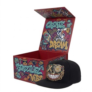 Custom <b>Hat</b> Package Box Long Shipping Fadora Travel <b>Boxes</b> for Trucker <b>Hats</b> Baseball Cap Snapback Caps Bucket <b>Hat</b> - Product Image 5