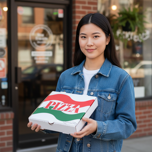 Boîtes d'expédition en carton ondulé jetables, biodégradables et recyclables, impression flexographique, design pliable, fermeture magnétique, exposition - Product Image 5