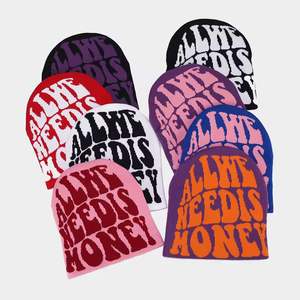 Bonnets en tricot brodés pour adultes, pour une utilisation quotidienne en extérieur - Product Image 4