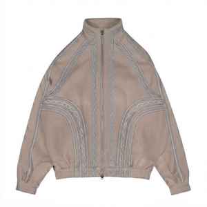 Survêtement coupe-vent vintage en nylon pour homme avec bandes réfléchissantes, veste et pantalon, logo numérique personnalisé, vente en gros OEM - Product Image 2