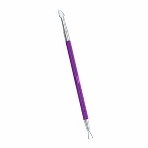 Ensemble de manucure 4-en-1 en acier inoxydable 2 pièces, double usage, pousse-cuticules, coupe-ongles, grattoir, éplucheur, pochette de voyage - Product Image 5