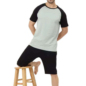Ensembles T-shirts et shorts tendance, personnalisables avec logo, légers, décontractés, 100 % coton, motifs unis, grandes tailles pour l'automne - Product Image 6