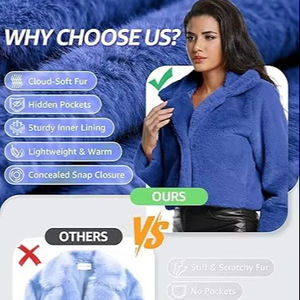 Abrigo de Piel de Zorro Auténtico para Mujer, Hecho a Mano en Europa, con 6 Nuevos Diseños, Venta al Por Mayor, OEM, ODM, Abrigo de Invierno de Piel de Zorro - Product Image 1