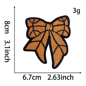 Bon prix fer sur Rugby Football arc découpé au laser motif brodé Patch personnalisé jour du match brodé pour vêtement - Product Image 6