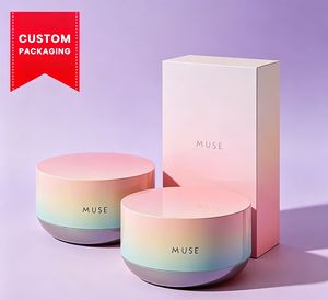 Boîte d'emballage personnalisée pour produits de soin de la peau, boîte cylindrique en papier d'art couché de qualité supérieure, boîte cadeau OEM, étiquette privée - Product Image 1