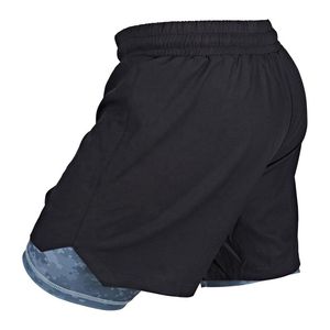 Pantalones Cortos de MMA de Doble Capa para Hombre, Ajuste Moderno, Elásticos en 4 Direcciones, para Entrenamiento de Grappling, BJJ, Sin Gi, Ligeros y Duraderos - Product Image 1