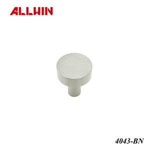 Bouton de meuble rond en laiton massif brossé nickelé 28 mm 35 mm pour armoire, tiroir, porte - Product Image 2