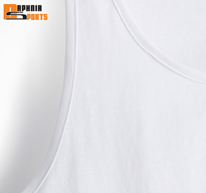 Custom White Mens Gym Breathable Workout <b>Running</b> <b>Singlet</b> Muscle Athletic Shirts Sleeveless Vest Fitness Tank Top Men - Product Image 2