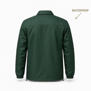 Coach <b>Jacket</b> Custom Logo Waterproof Windbreaker <b>Mens</b> Lightweight Snap Button Mesh Lined Streetwear Wholesale - Product Image 5