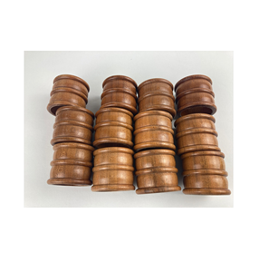 Anneaux de serviette en bois naturel faits à la main, qualité supérieure, écologiques, pour la décoration de table. Utilisez des anneaux de serviette en bois. - Product Image 6