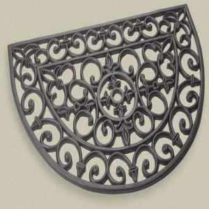 Tapete de Goma para Puerta de Exterior, 45x75cm, Antideslizante, Resistente a las Manchas, Antibacteriano, Decorativo, para Uso en Interiores/Exteriores - Product Image 1