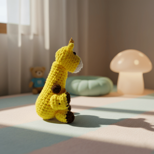 Caja de Regalo con Jirafa Tejida a Mano para Decoración de Escritorio y Adorno para Mochila Escolar, Regalo Personal Conmovedor para Amigos Mayores - Product Image 6