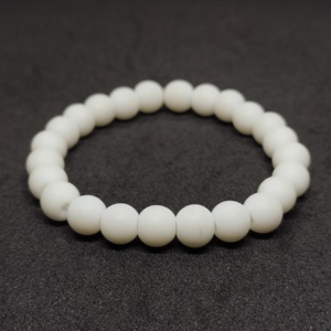 Pulsera de Jade Blanco Natural Auténtico con Cuentas Ajustables en Plata 925 para Mujer y Hombre, Joyería de Regalo de Lujo - Product Image 1