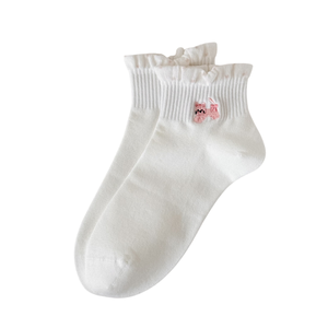 Calcetines de Mujer, Estilo Casual, Ecológicos, Transpirables, de Spandex, Nailon y Algodón, para Uso Diario, Estilo Otoñal - Product Image 6