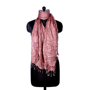 Écharpe longue unie en soie tissée à la main Royaa India Premium pour femmes - Luxe, légère et multifonctionnelle - Product Image 1