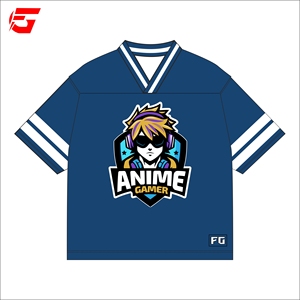 Maillot de football américain court personnalisé en mesh, maillots de joueur sublimés, maillots courts streetwear, maillot de football américain rétro - Product Image 1