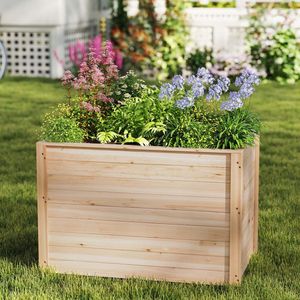 Fioriera Rialzata in Legno con Base Aperta per Giardinaggio Verticale - Product Image 1