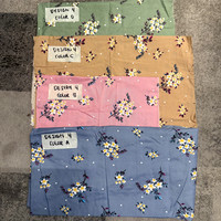 Tissu en microfibre 100 % polyester brossé à motif floral, plusieurs couleurs, imprimé par dispersion, pour draps de lit