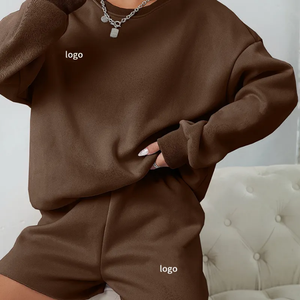 <b>Top</b> Sale Custom Logo Print Reversible <b>Mock</b> <b>Neck</b> Sweatshirt Women Oversized Fleece Long Sleeve Pullover Embroidered Striped - Product Image 5