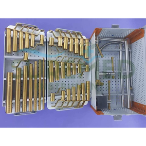 Système d'opérations chirurgicales à rétraction minimale d'invasivité (MIS) avec rétracteurs tubulaires et coffret de stérilisation - Product Image 2