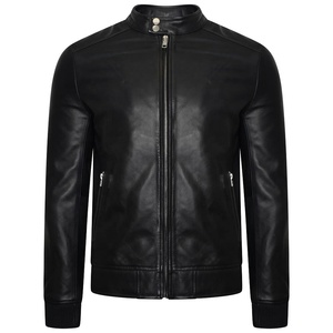 เสื้อแจ็กเก็ตหนังพียูของผู้ชาย,แจ็กเก็ตหนังเทียมแฟชั่นมอเตอร์ไซค์ชายกันลมปรับได้ตามต้องการ - Product Image 6