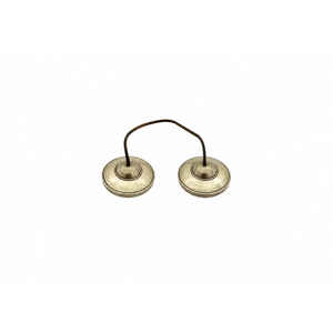 ระฆังทิงชาทองเหลืองดีไซน์เรียบง่าย พร้อมดีไซน์เคลือบเงิน - Product Image 4