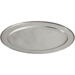 Grand plateau de service en acier inoxydable pour les fêtes de famille, les buffets d'hôtel, le service de restaurant et les rassemblements en plein air - Product Image 1