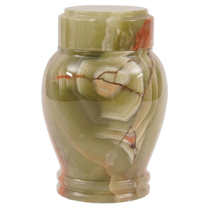 Urna Funeraria Ecológica de Mármol Ónix Natural Hecha a Mano, Estilo Europeo, para Cenizas Humanas, Decoración del Hogar - Product Image 2
