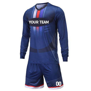 Camiseta de Fútbol de Manga Larga para Hombre y Mujer a Precio de Fábrica, Conjunto de Manga Larga para Portero, Uniforme de Fútbol en Blanco Disponible - Product Image 6