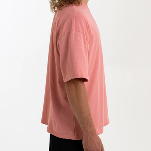 Wholesale 100% cotton T-shirt for men loose fit printed Custom T Shirt for Men <b>Blank</b> Heavy <b>Weight</b> Oversized T shirt Men's - Product Image 2