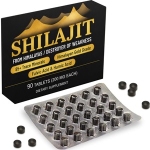 Tabletas de Shilajit del Himalaya OEM, Tabletas de Shilajit Puro de Grado Oro, 200 mg, Ricas en Ácido Fúlvico para Energía, Resistencia y Vitalidad - Product Image 1