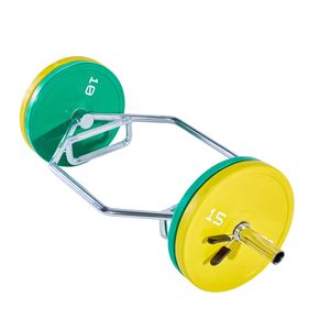 Barre hexagonale de 2 pouces avec poignées moletées, capacité de 800 lb, pour exercices de shrug, équipement d'entraînement de force et de musculation - Product Image 1
