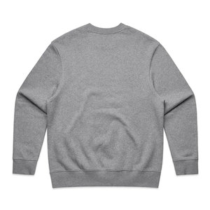 Solid Blank Heather Grey Crewneck Sweatshirt Soft Everyday Casual Fleece <b>Pullover</b> <b>Jumper</b> Heavy Cotton Blend Men Sweatshirt - Product Image 6