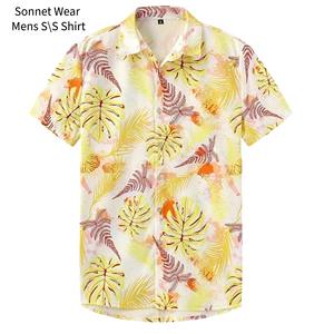 Chemise à manches courtes pour homme, vêtements décontractés de plage pour l'été - Product Image 5