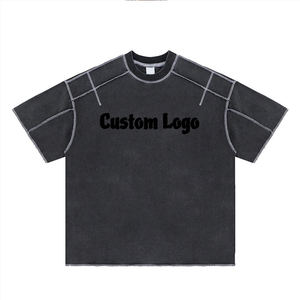 เสื้อยืดวินเทจลายกราฟิกพิมพ์ลายแบบกำหนดเองทรงโอเวอร์ไซส์ - Product Image 6