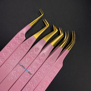 Pinces à cils professionnelles pour volume - Acier inoxydable de qualité chirurgicale, prise ferme, outils d'extension de cils en gros - Product Image 3