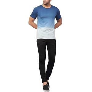 T-shirts à manches courtes personnalisés imprimés par sublimation pour hommes, 100% coton, écologiques, séchage rapide, tissu doux et respirant, coupe classique, 300g - Product Image 4