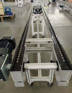 Adjustable Speed Durable Aluminum Stainless Steel Automatic Belt Chain Electric Accessories Conveyor Pallet Restaurant Use - Product Image 1