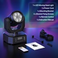 Mini projecteurs rotatifs Bee Eye 30W R/G/B/W/Y/Rose LED DMX avec télécommande pour scène, discothèque, DJ, fête, bar