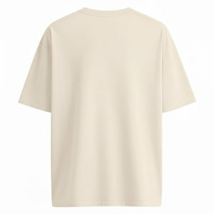 T-shirt personnalisé avec logo imprimé, effet délavé, en jersey 100% coton épais, coupe épaules tombantes, séchage rapide, pour la vente en gros - Product Image 4