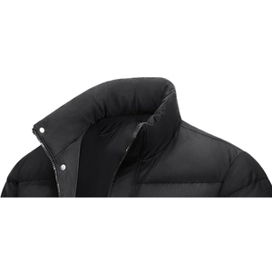 Stand Collar Front Logo Men Plus Waterproof Windproof Eco-Friendly Casual Winter Jacket Pockets Wholesale OEM Custom Printed - Product Image 5