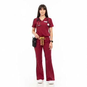 OEM Custom Medical <b>Scrub</b> Suit Breathable Nurse Uniform <b>Set</b> Comfortable Hospital Workwear Customized Design <b>Scrubs</b> <b>Set</b> - Product Image 6