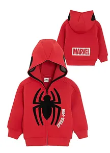 Sweat-shirt à capuche unisexe imprimé et brodé Spider-Man, pull sportif avec logo frontal, séchage rapide, poches, coupe classique - Product Image 4
