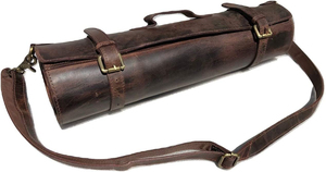 Highest Demanding Best Quality Genuine Leather Knife <b>Roll</b> Storage Bags Custom Made Chef Tool <b>Kit</b> Bag With Pockets - Product Image 3