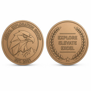 Anniversary Commemorative Coins Custom Made USA Eagle Patriotic Challenge Mint Soft Enamel Gold-Plated Coins Tourism Souvenir - Product Image 1