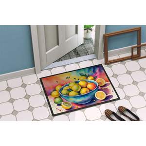 Colorful Lemons Non-Slip Indoor/Outdoor <b>Doormat</b> Washable Low Pile 24H X 36W for Entryway or Front Door - Product Image 4