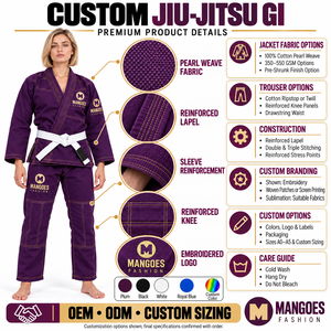 Custom Unisex BJJ Gi Kimono 400 GSM Durable Preshrunk Ripstop Uniform Free White <b>Belt</b> Wholesale Supply - Product Image 6