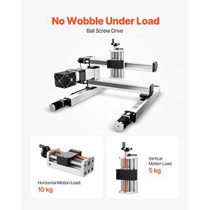 High-Precision 100 mm <b>Linear</b> Stage <b>Actuator</b> Ball Screw Double Optical Axis C7 Bearing Slide Block CNC Router X Y Z Axis 100% - Product Image 5